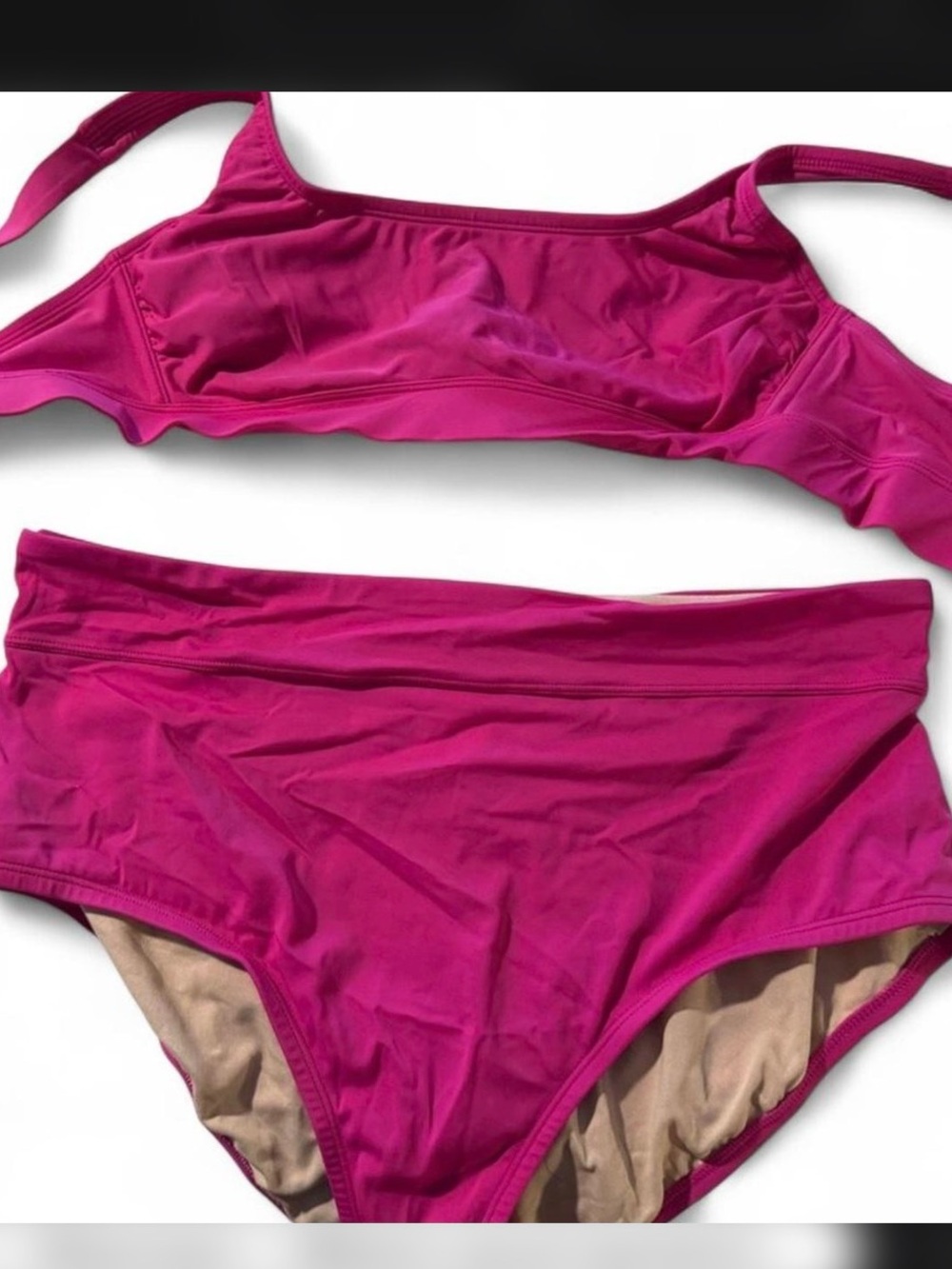 Kona Sol Pink and Tan Bikini